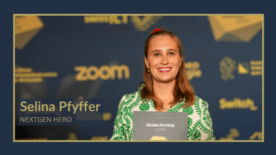 Selina Phyffner wins the Digital Economy Award in the ‘NextGen Hero’ category.