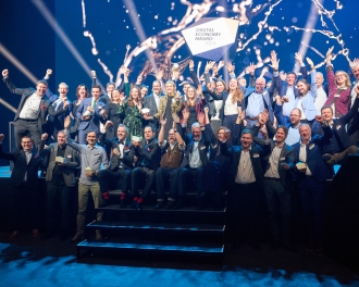 The winners of the Digital Economy Awards 2024.